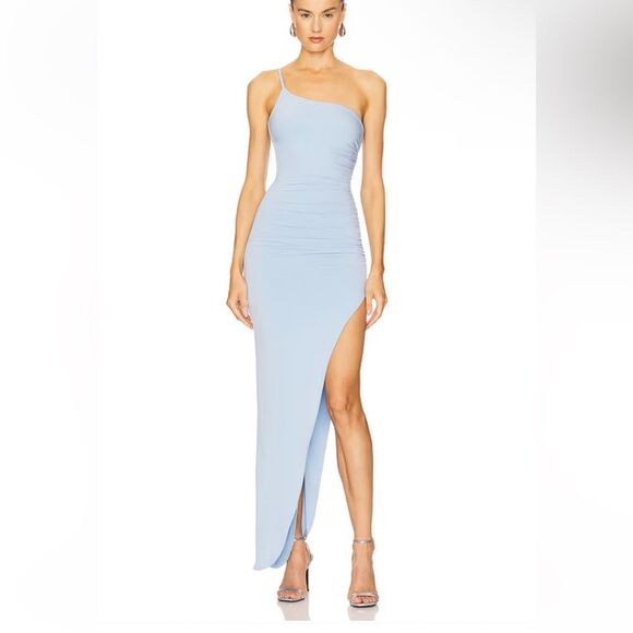 Nookie Aria One Shoulder Gown Blue
Dress maxi stretch Revolve NWT L - Picture 1 of 13
